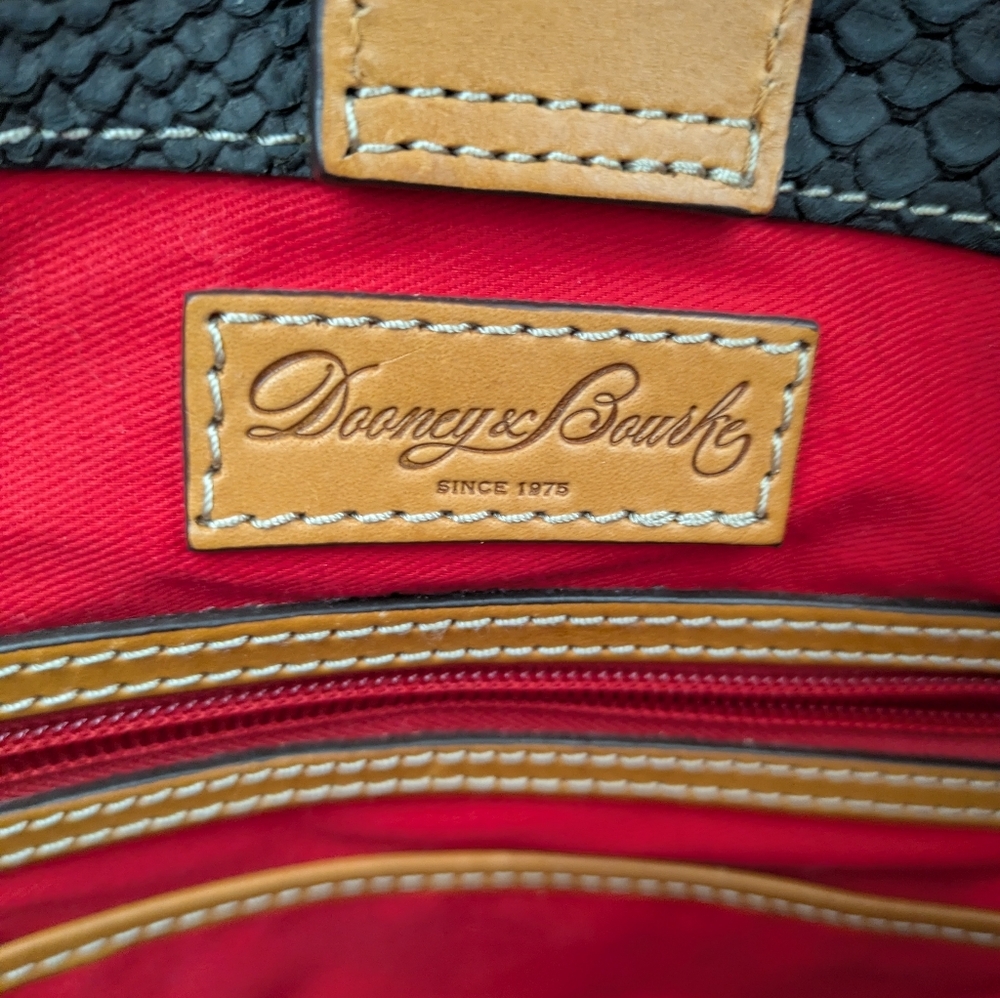 Dooney & Bourke Cara Python Embossed Tote Bag In … - image 8